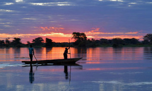 Sundowner am Zambezi