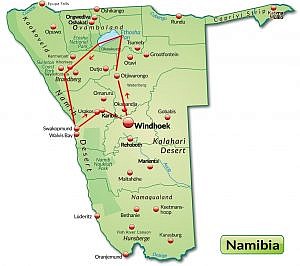 Wildlife Namibia Reise